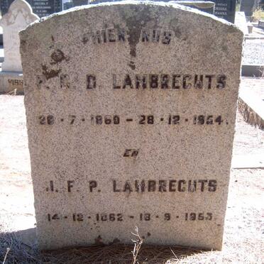 LAMBRECHTS P.C.D. 1860-1954 :: LAMBRECHTS J.F.P 1862-1963