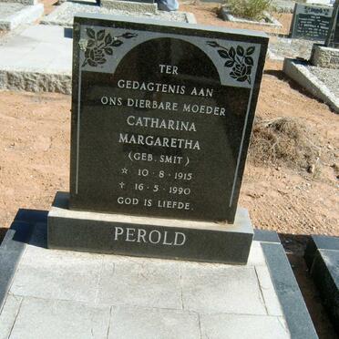 PEROLD Catharina Margaretha nee SMIT 1915-1990