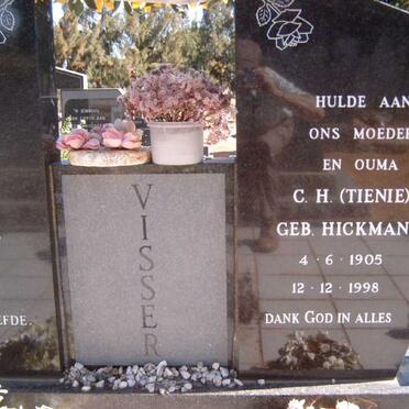 VISSER C.H. nee HICKMAN 1905-1998