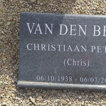 BERG Christiaan Petrus, van den 1938-2021