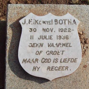 BOTHA J.F. 1922-1936