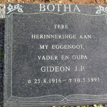 BOTHA Gideon J.P. 1916-1993