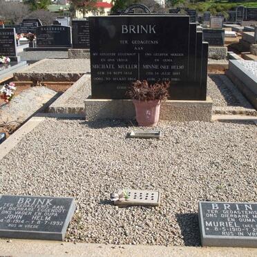 BRINK Michael Muller 1882-1966 &amp; Minnie HELM 1887-1980 :: BRINK John Helm 1914-1992 &amp; Muriel DE JAGER 1910-1997