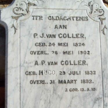 COLLER P.J., van 1824-1902 &amp; A.P. HUGO 1832-1892