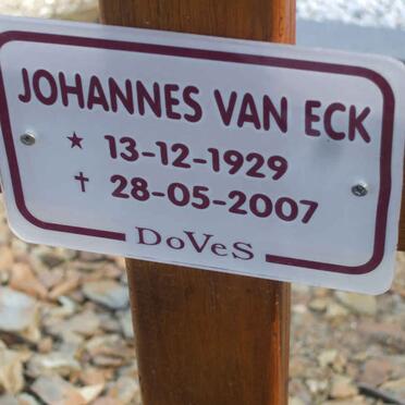 ECK Johannes, van 1929-2007