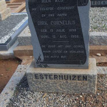 ESTERHUIZEN Dirk Cornelius 1898-1959
