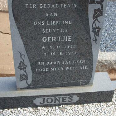 JONES Gertjie 1953-1973