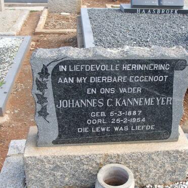 KANNEMEYER Johannes C. 1887-1954