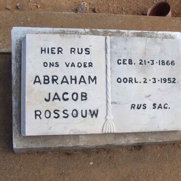 ROSSOUW Abraham Jacob 1866-1952