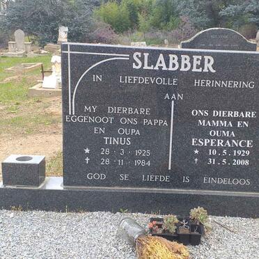 SLABBER Tinus 1925-1984 &amp; Esperance 1929-2008