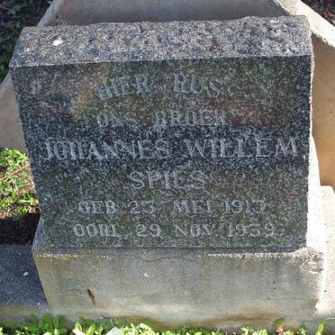 SPIES Johannes Willem 1913-1939