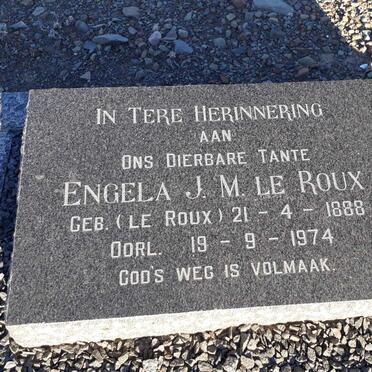 ROUX Engela J.M., le nee LE ROUX 1888-1974