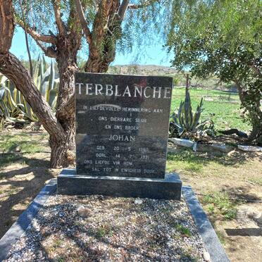 TERBLANCHE Johan 1960-1991