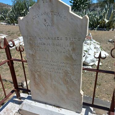 BRITS Pieter Johannes 1858-1892