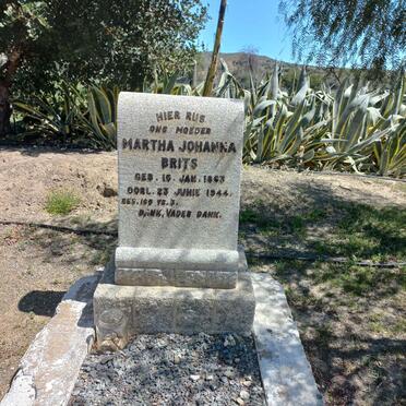 BRITS Martha Johanna 1863-1944