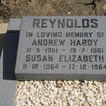 REYNOLDS Andrew Hardy 1961-1961 :: REYNOLDS Susan Elizabeth 1964-1964