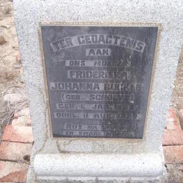 BUCKLE Friderieka Johanna nee SCHOLTZ 1953-1929