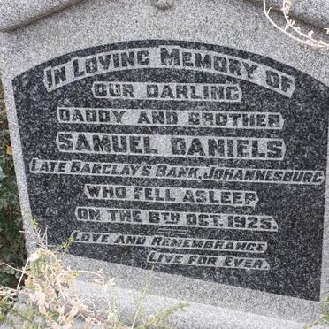 DANIELS Samuel -1925