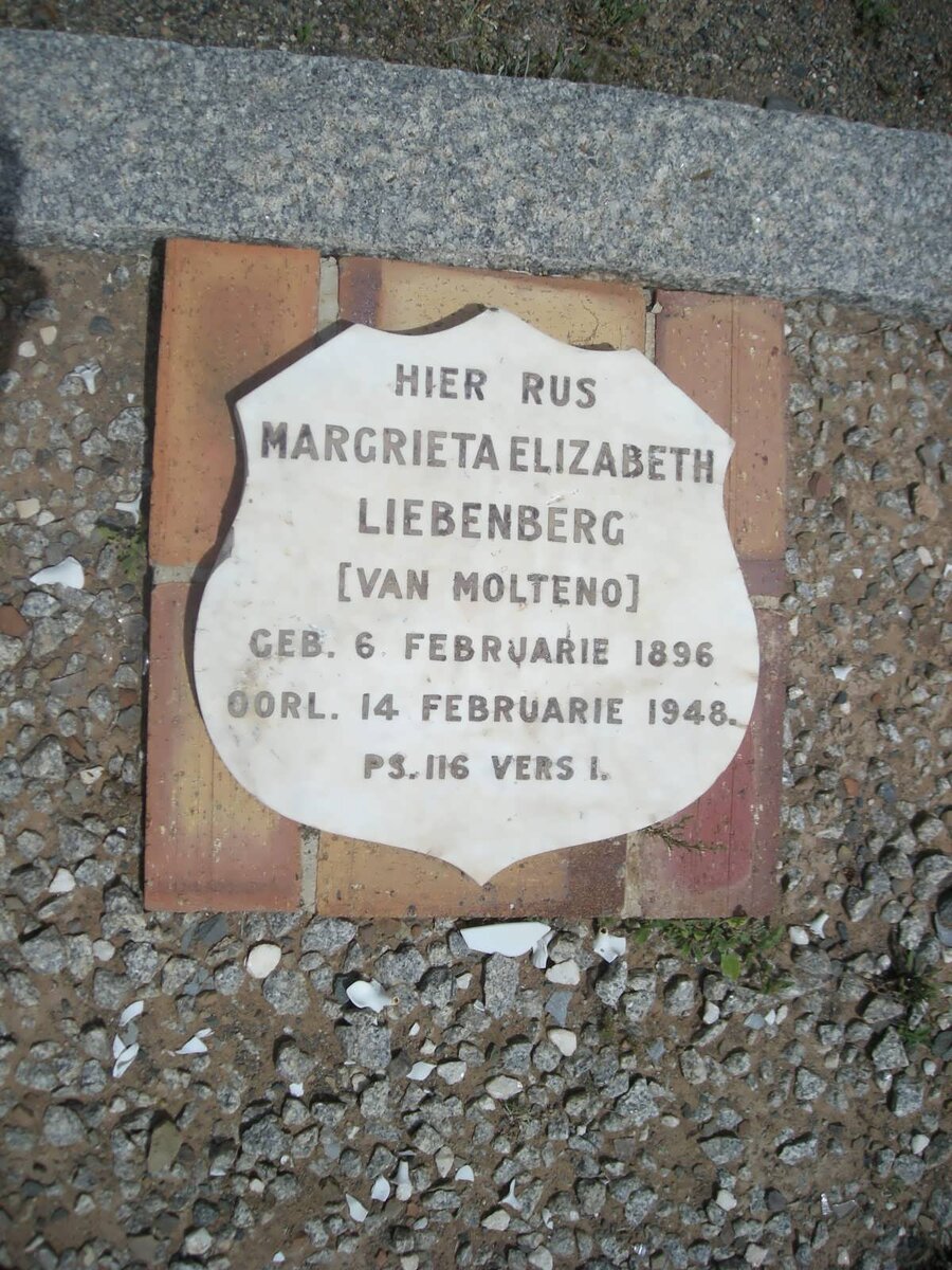 LIEBENBERG Margrieta Elizabeth 1896-1948