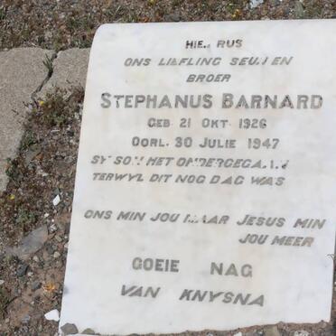 BARNARD Stephanus 1926-1947