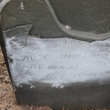 SNYMAN Alex 1915-1932