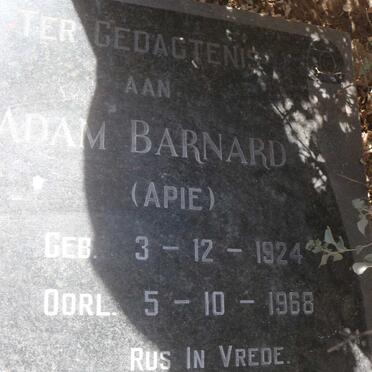 BARNARD Adam 1924-1968