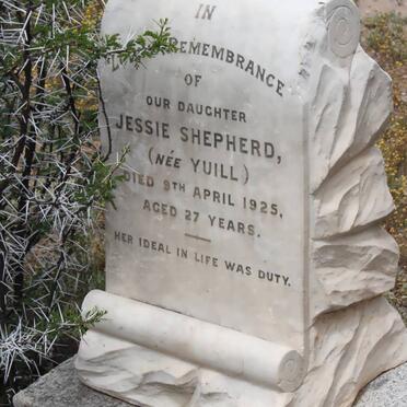 SHEPHERD Jessie nee YUILL -1925