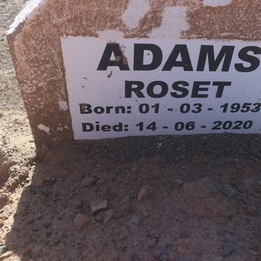 ADAMS Roset 1953-2020