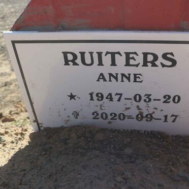 RUITERS Anne 1947-2020
