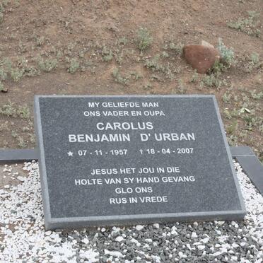 D'URBAN Carolus Benjamin 1957-2007