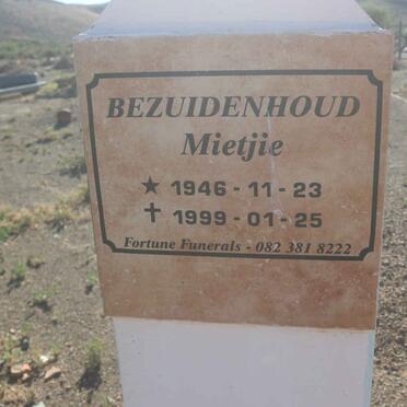 BEZUIDENHOUD Mietjie 1946-1999