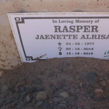 RASPER Jaenette Alrisah 1977-2018
