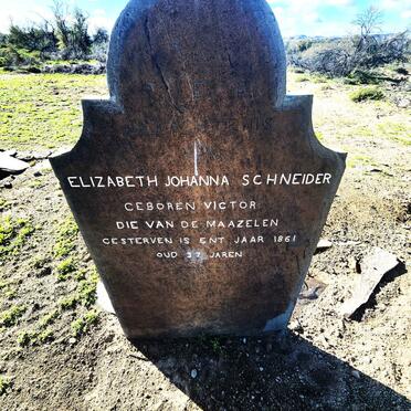 SCHNEIDER Elizabeth Johanna nee VICTOR -1861