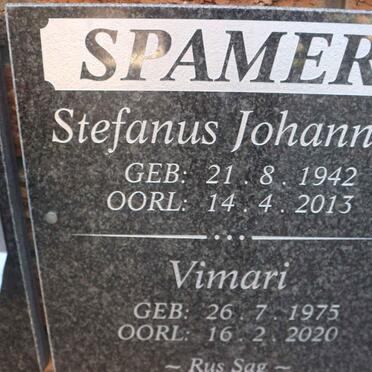 SPAMER Stefanus Johannes 1942-2013 :: SPAMER Vimari 1975-2020