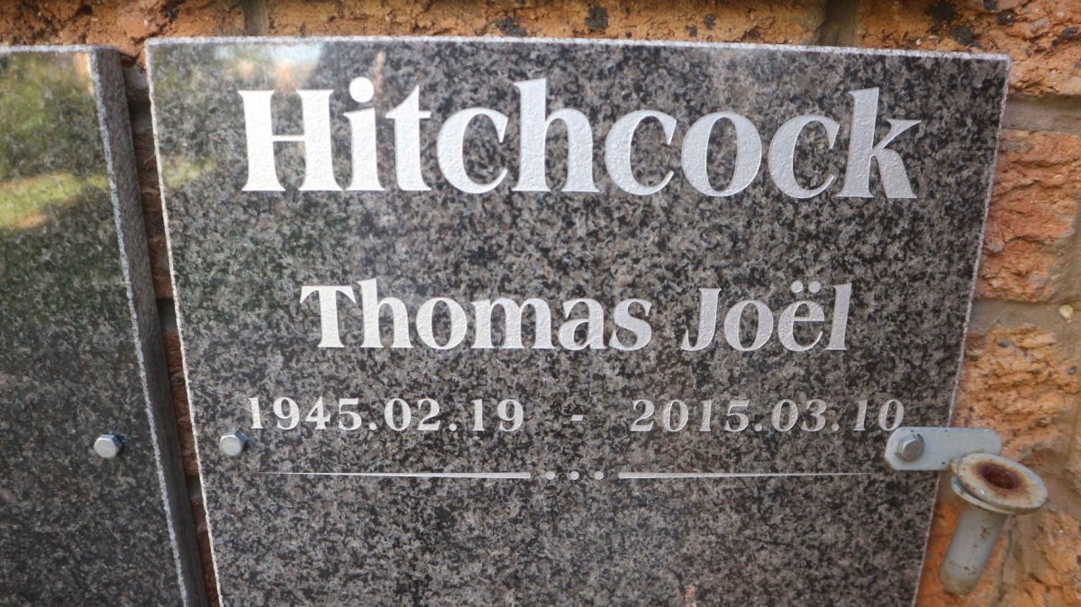 HITCHCOCK Thomas Joel 1945-2015