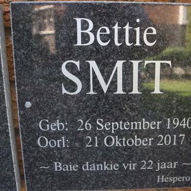 SMIT Bettie 1940-2017
