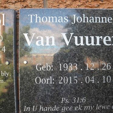 VUUREN Thomas Johannes, van 1933-2015