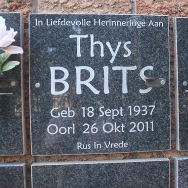 BRITS Thys 1937-2011