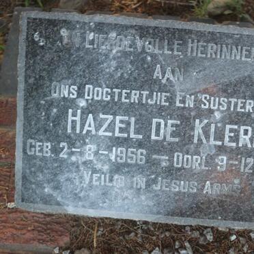 KLERK Hazel, de 1956-1959