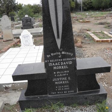 MORKEL Isaac David 1919-1974 &amp; Justine E. 1919-1993