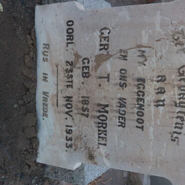 MORKEL Gert T. 1857-1933