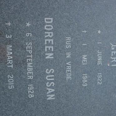 WYK Gert, van 1922-1989 &amp; Doreen Susan 1928-2015