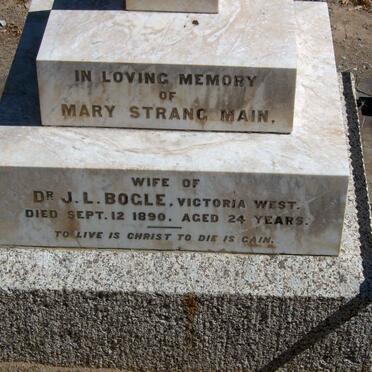 BOGLE Mary Strang Main -1890