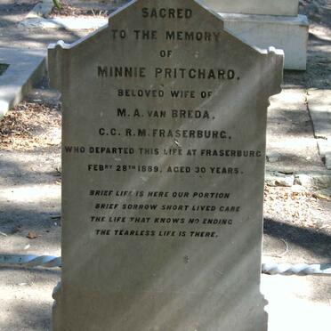 BREDA Minnie, van nee PRITCHARD -1889