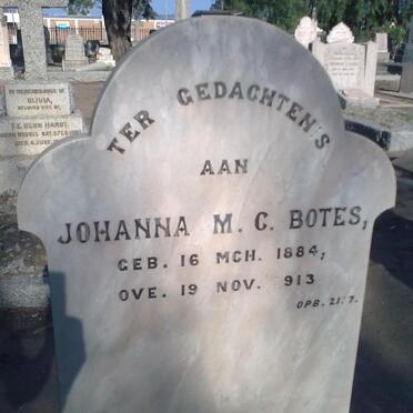 BOTES Johanna M.C. 1884-1913
