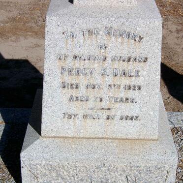 DALE Percy S. -1929