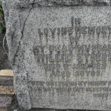 EYBERS Willie -1922