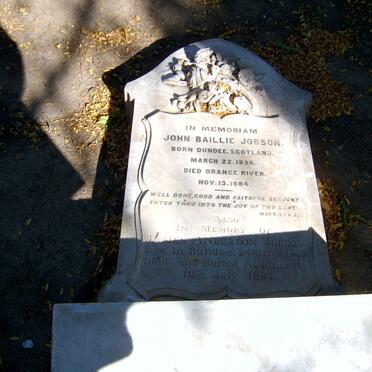 JOBSON John Baillie 1856-1884 :: JOBSON James Anderson 1853-1887 