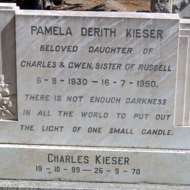 KIESER Charles 1899-1970 :: KIESER Pamala Derith 1930-1950