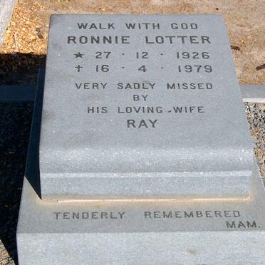 LOTTER Ronnie 1926-1979